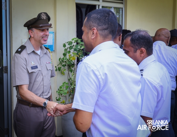 US DELEGATION OBSERVES FIRE AND RESCUE TRAINING AT SLAF KATUNAYAKE
