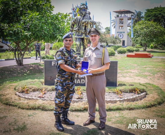 US DELEGATION OBSERVES FIRE AND RESCUE TRAINING AT SLAF KATUNAYAKE