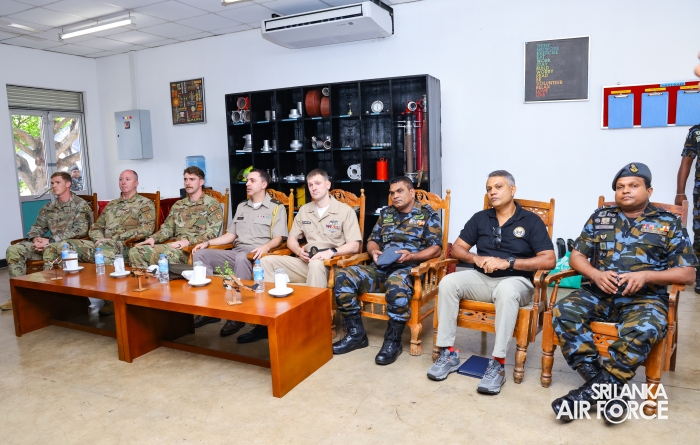 US DELEGATION OBSERVES FIRE AND RESCUE TRAINING AT SLAF KATUNAYAKE