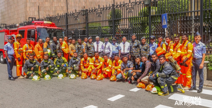 SLAF CONDUCTS JOINT FIRE AND RESCUE DRILL AT CENTRAL BANK HEADQUARTERS