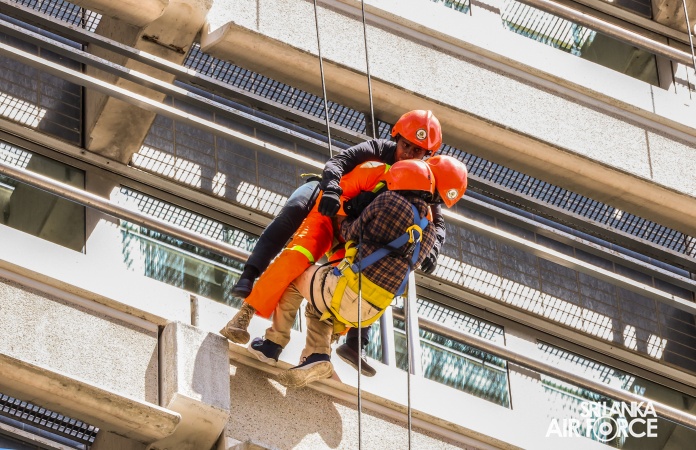 SLAF CONDUCTS JOINT FIRE AND RESCUE DRILL AT CENTRAL BANK HEADQUARTERS