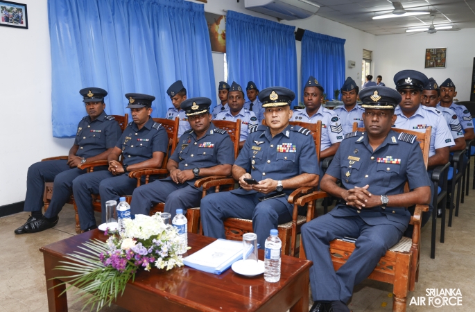 CERTIFICATE AWARDING CEREMONY OF FIRE SAFETY AWARENESS TRAINING PROGRAMME FOR SLAF RETIRED PERSONNEL