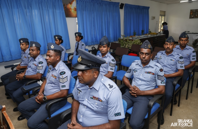 CERTIFICATE AWARDING CEREMONY OF FIRE SAFETY AWARENESS TRAINING PROGRAMME FOR SLAF RETIRED PERSONNEL