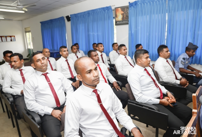 CERTIFICATE AWARDING CEREMONY OF FIRE SAFETY AWARENESS TRAINING PROGRAMME FOR SLAF RETIRED PERSONNEL