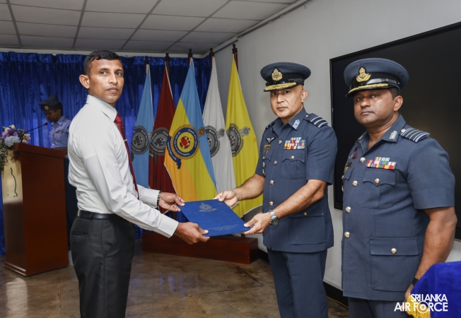 CERTIFICATE AWARDING CEREMONY OF FIRE SAFETY AWARENESS TRAINING PROGRAMME FOR SLAF RETIRED PERSONNEL