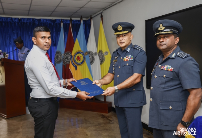 CERTIFICATE AWARDING CEREMONY OF FIRE SAFETY AWARENESS TRAINING PROGRAMME FOR SLAF RETIRED PERSONNEL