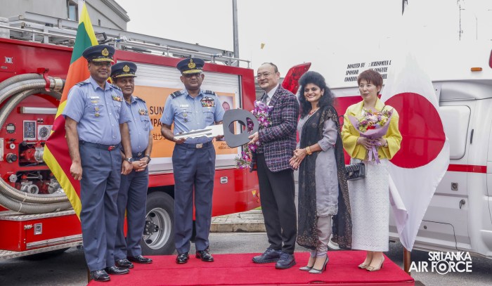 JAPAN-LANKA FRIENDSHIP ASSOCIATION DONATES EMERGENCY VEHICLES AND SCHOLARSHIPS TO SLAF