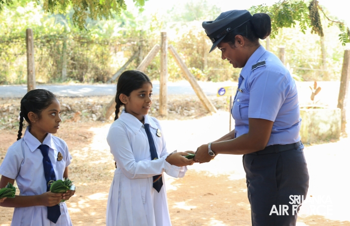SLAF BASE VAVUNIYA CONDUCTS COMMUNITY SERVICE INITIATIVE AT SRI GUNANANDA VIDYALAYA
