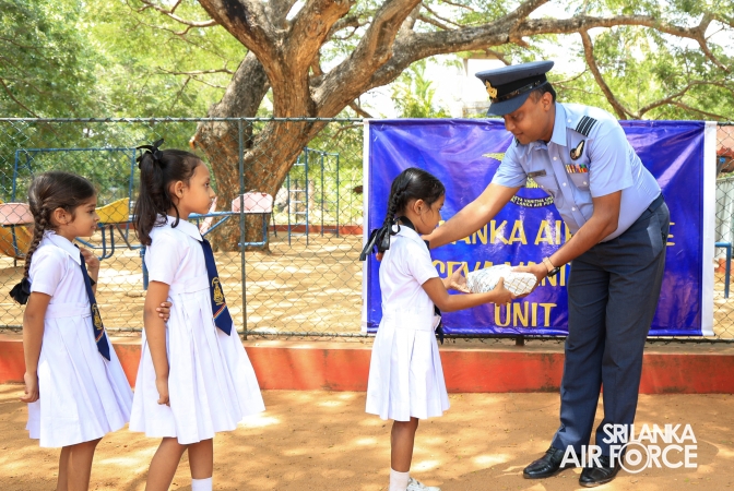 SLAF BASE VAVUNIYA CONDUCTS COMMUNITY SERVICE INITIATIVE AT SRI GUNANANDA VIDYALAYA