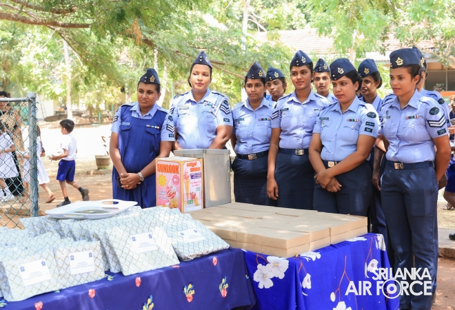 SLAF BASE VAVUNIYA CONDUCTS COMMUNITY SERVICE INITIATIVE AT SRI GUNANANDA VIDYALAYA