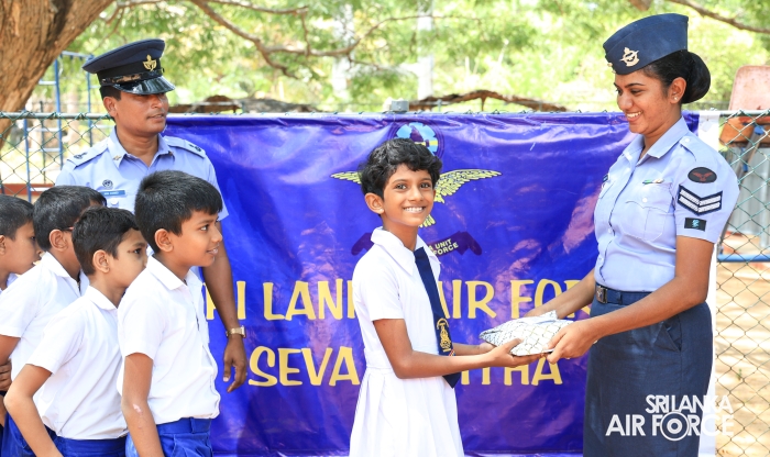 SLAF BASE VAVUNIYA CONDUCTS COMMUNITY SERVICE INITIATIVE AT SRI GUNANANDA VIDYALAYA