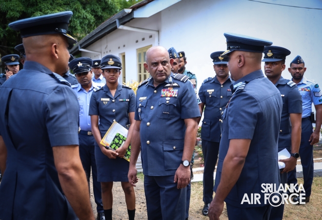 ANNUAL COMMANDER’S INSPECTION AT SLAF BASE HINGURAKGODA