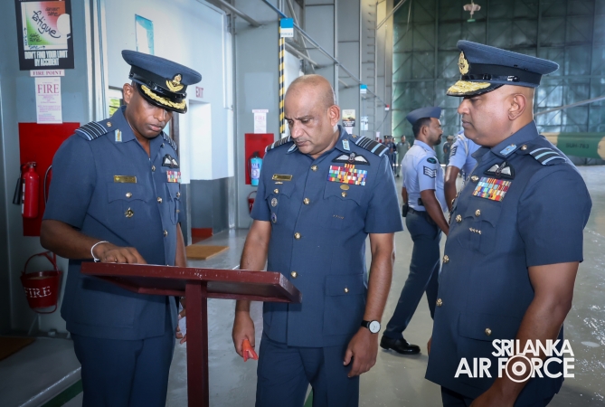 ANNUAL COMMANDER’S INSPECTION AT SLAF BASE HINGURAKGODA