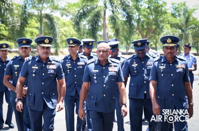 ANNUAL COMMANDER’S INSPECTION AT SLAF BASE HINGURAKGODA