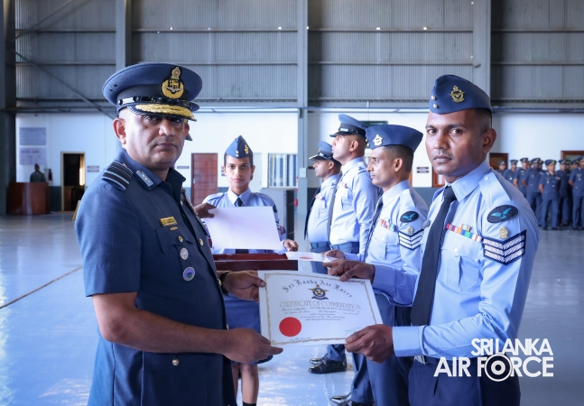 ANNUAL COMMANDER’S INSPECTION AT SLAF BASE HINGURAKGODA
