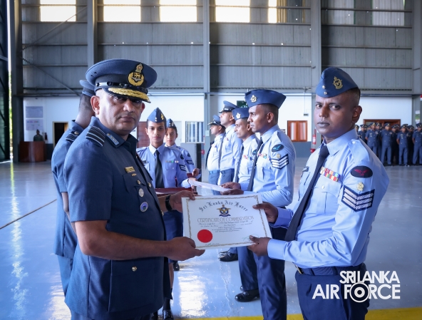 ANNUAL COMMANDER’S INSPECTION AT SLAF BASE HINGURAKGODA