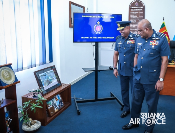 ANNUAL COMMANDER’S INSPECTION AT SLAF BASE HINGURAKGODA