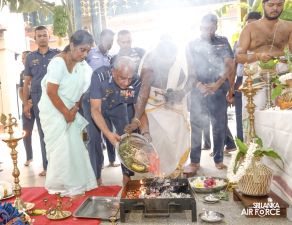 ANNUAL SLAF HINDU RELIGIOUS OBSERVANCE HELD AT CAPTAINS GARDEN KOVIL