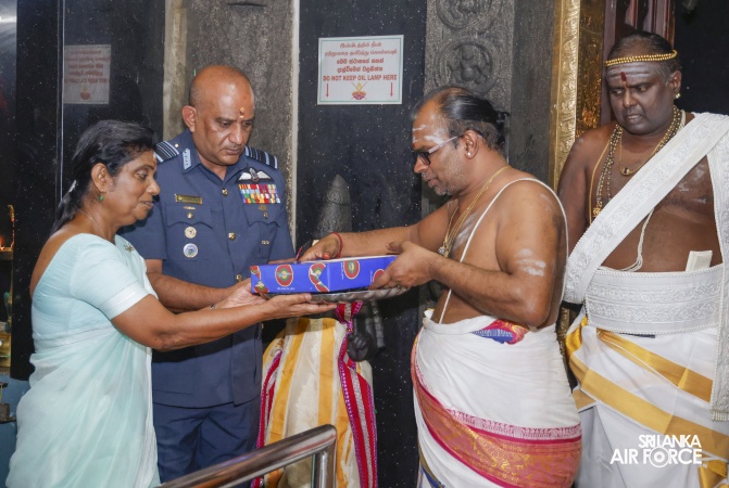 ANNUAL SLAF HINDU RELIGIOUS OBSERVANCE HELD AT CAPTAINS GARDEN KOVIL
