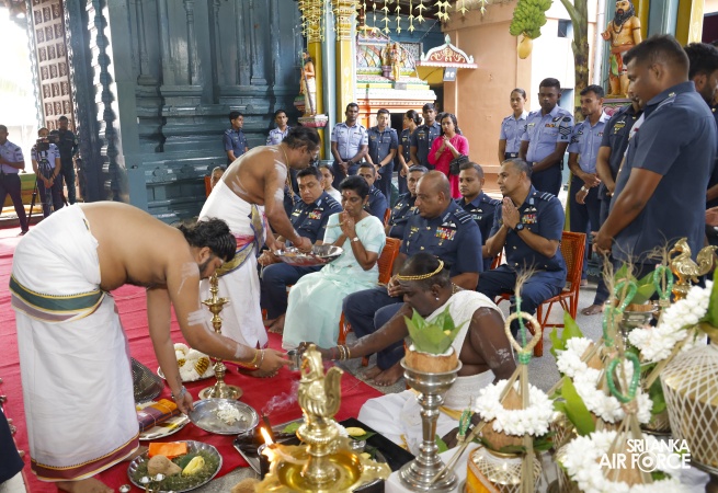 ANNUAL SLAF HINDU RELIGIOUS OBSERVANCE HELD AT CAPTAINS GARDEN KOVIL