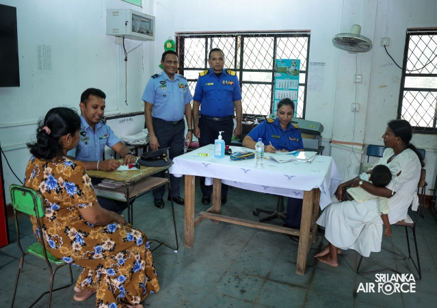 SLAF, SLCOMM
AND SLAF SEVA VANITHA UNIT CONDUCT MEDICAL OUTREACH PROGRAMME IN
ANURADHAPURA