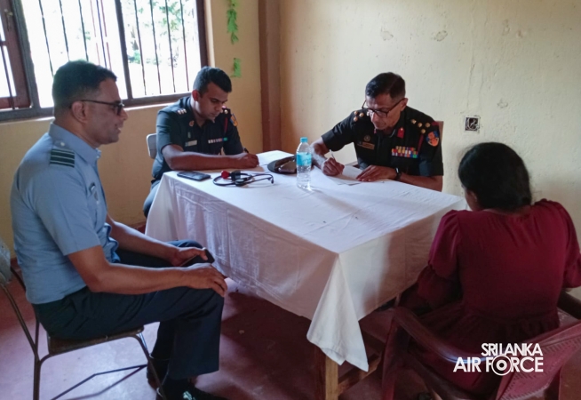 SLAF, SLCOMM
AND SLAF SEVA VANITHA UNIT CONDUCT MEDICAL OUTREACH PROGRAMME IN
ANURADHAPURA