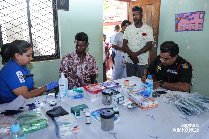 SLAF, SLCOMM
AND SLAF SEVA VANITHA UNIT CONDUCT MEDICAL OUTREACH PROGRAMME IN
ANURADHAPURA