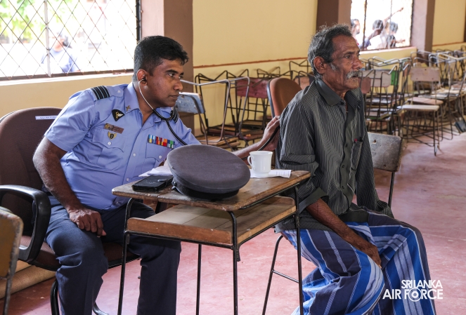 SLAF, SLCOMM
AND SLAF SEVA VANITHA UNIT CONDUCT MEDICAL OUTREACH PROGRAMME IN
ANURADHAPURA