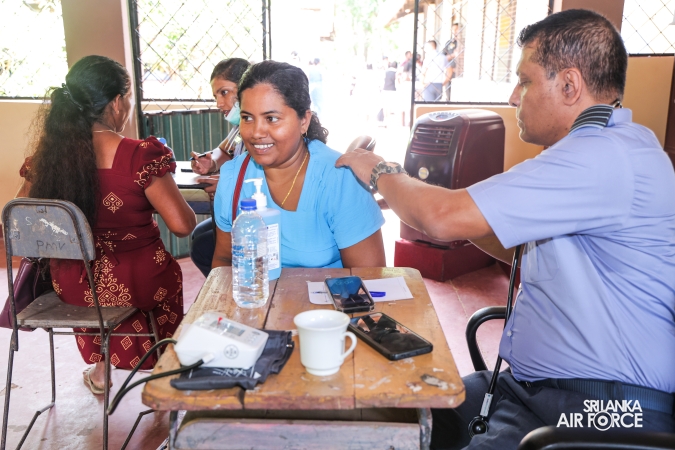 SLAF, SLCOMM
AND SLAF SEVA VANITHA UNIT CONDUCT MEDICAL OUTREACH PROGRAMME IN
ANURADHAPURA