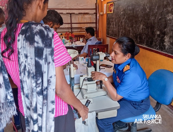 SLAF, SLCOMM
AND SLAF SEVA VANITHA UNIT CONDUCT MEDICAL OUTREACH PROGRAMME IN
ANURADHAPURA