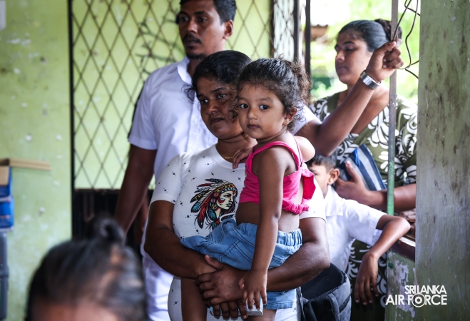 SLAF, SLCOMM
AND SLAF SEVA VANITHA UNIT CONDUCT MEDICAL OUTREACH PROGRAMME IN
ANURADHAPURA