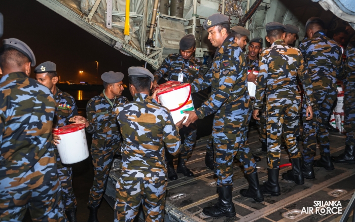 IAF
C-130 AIRCRAFT CARRYING DISASTER RELIEF SUPPLIES ARRIVES IN SRI LANKA