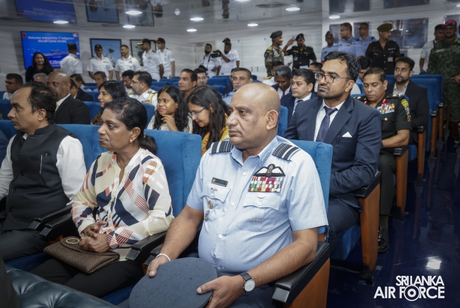 COMMANDER OF THE AIR FORCE VISITS INDIAN AIRCRAFT CARRIER INS VIKRANT