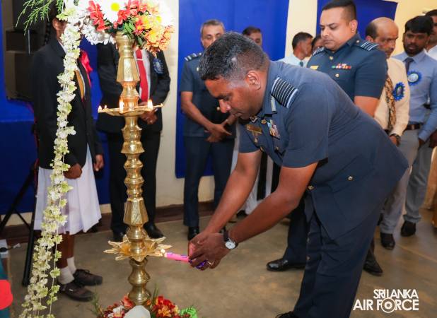 SLAF ESTABLISHES FULLY EQUIPPED IT LABORATORY AT CP/N/DESSFORD TAMIL MAHA VIDYALAYA, NANU OYA