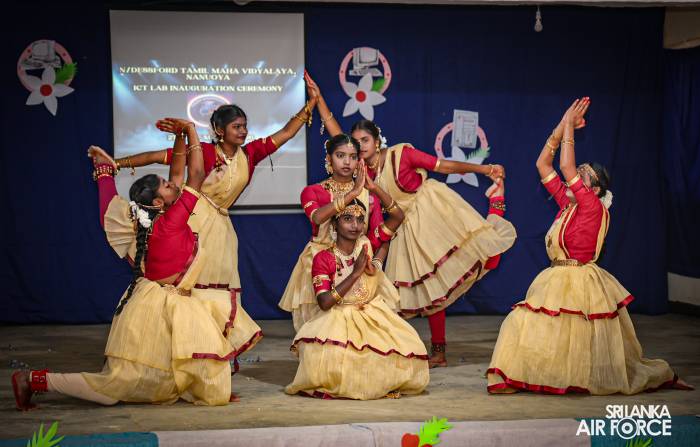 SLAF ESTABLISHES FULLY EQUIPPED IT LABORATORY AT CP/N/DESSFORD TAMIL MAHA VIDYALAYA, NANU OYA
