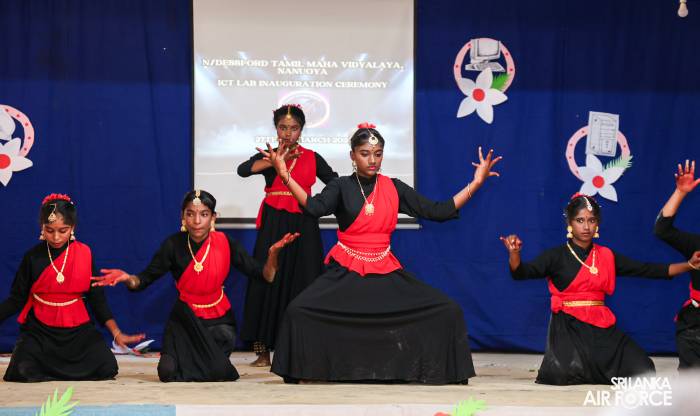 SLAF ESTABLISHES FULLY EQUIPPED IT LABORATORY AT CP/N/DESSFORD TAMIL MAHA VIDYALAYA, NANU OYA