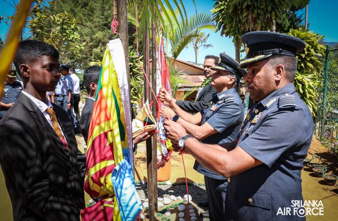 SLAF ESTABLISHES FULLY EQUIPPED IT LABORATORY AT CP/N/DESSFORD TAMIL MAHA VIDYALAYA, NANU OYA