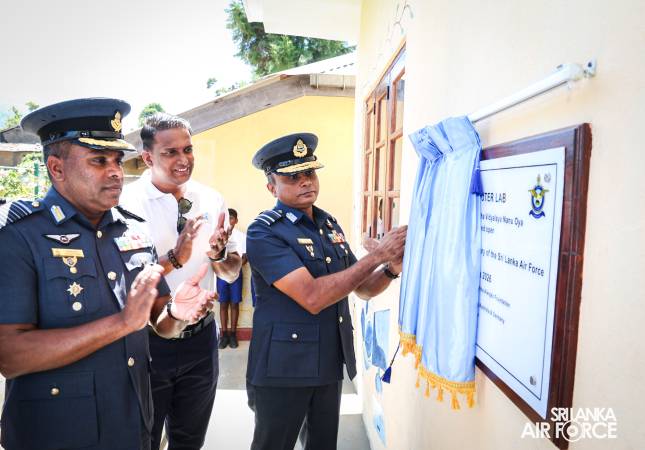 SLAF ESTABLISHES FULLY EQUIPPED IT LABORATORY AT CP/N/DESSFORD TAMIL MAHA VIDYALAYA, NANU OYA