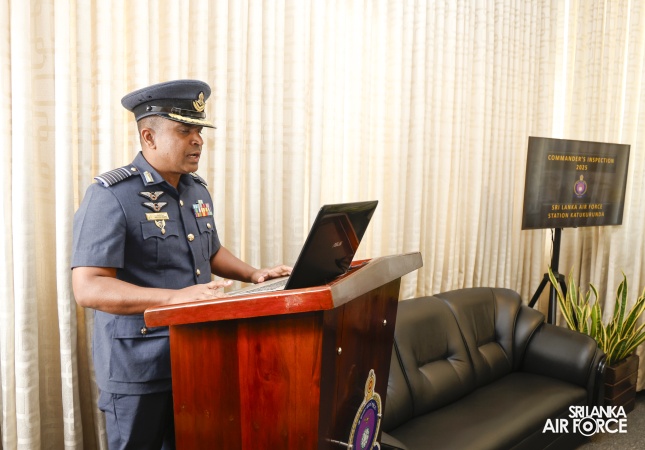 COMMANDER'S INSPECTION OF SLAF STATION KATUKURUNDA