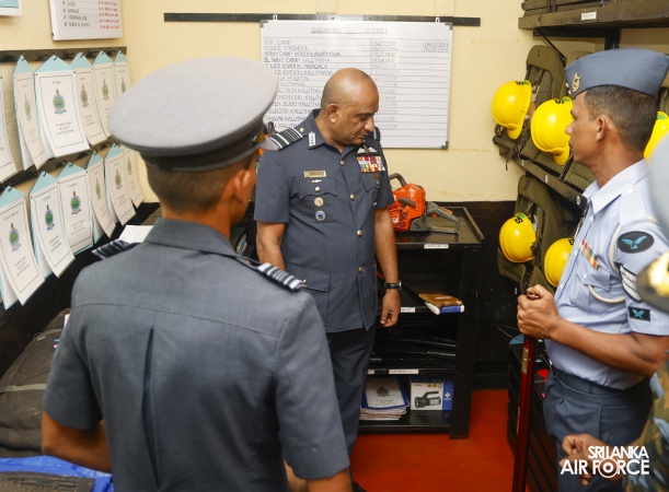 COMMANDER'S INSPECTION OF SLAF STATION KATUKURUNDA