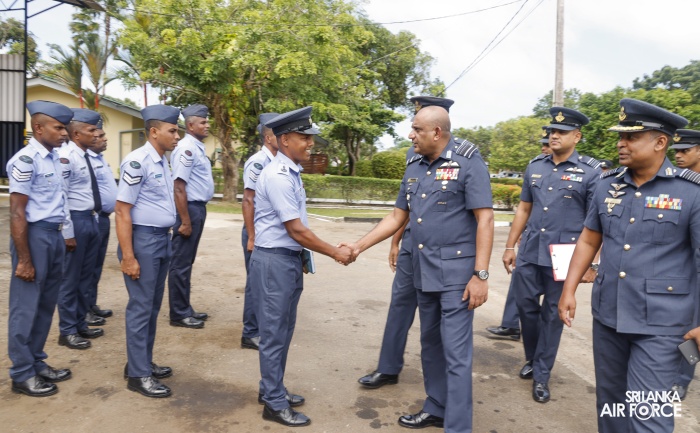 COMMANDER'S INSPECTION OF SLAF STATION KATUKURUNDA