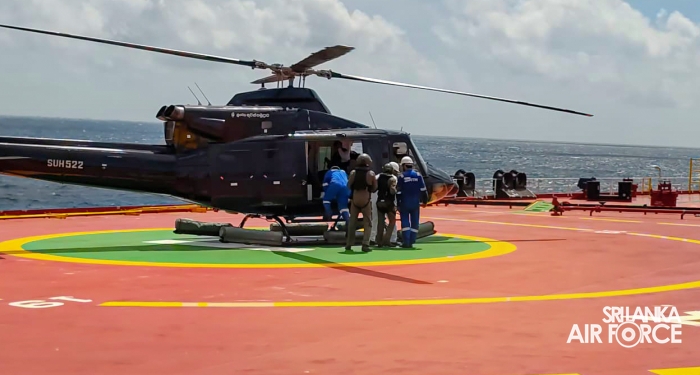 SLAF CONDUCTS LONG-RANGE MEDICAL EVACUATION FROM MERCHANT VESSEL