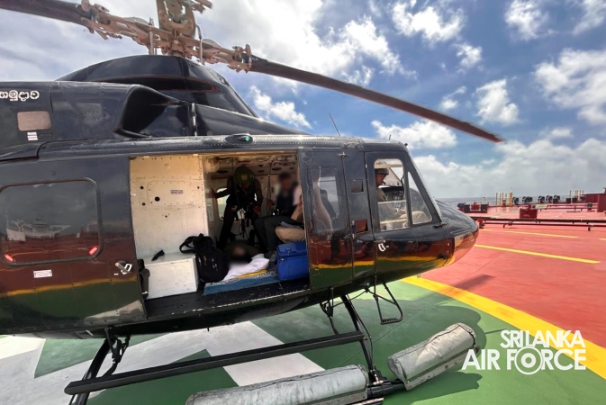 SLAF CONDUCTS LONG-RANGE MEDICAL EVACUATION FROM MERCHANT VESSEL