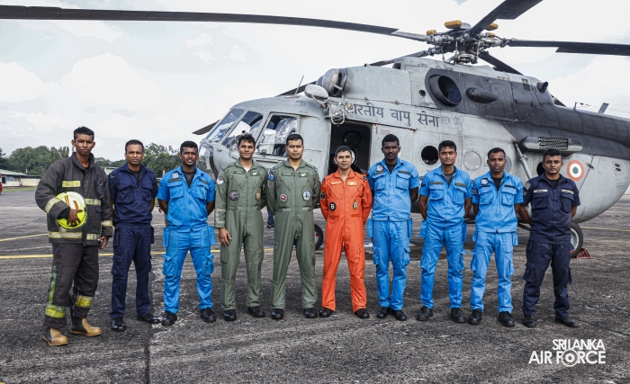INDIAN AIR FORCE MI‑17 CREW DEPARTS AFTER RELIEF ASSISTANCE IN SRI LANKA