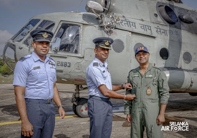 INDIAN AIR FORCE MI‑17 CREW DEPARTS AFTER RELIEF ASSISTANCE IN SRI LANKA