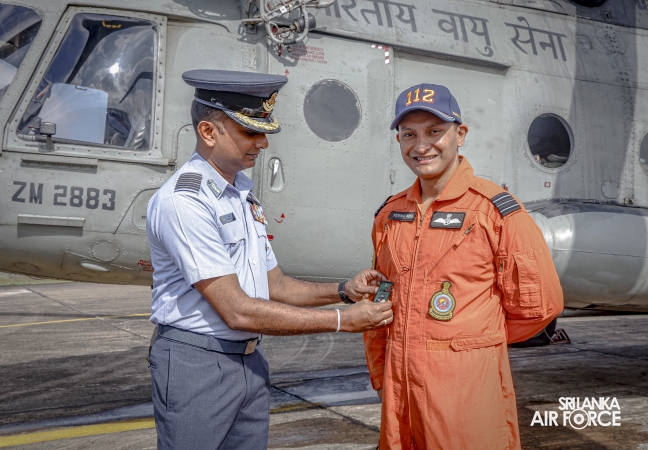 INDIAN AIR FORCE MI‑17 CREW DEPARTS AFTER RELIEF ASSISTANCE IN SRI LANKA