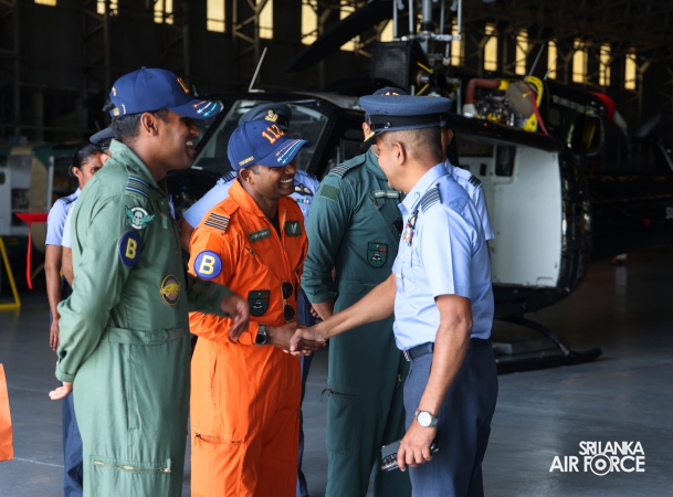 INDIAN AIR FORCE MI‑17 CREW DEPARTS AFTER RELIEF ASSISTANCE IN SRI LANKA