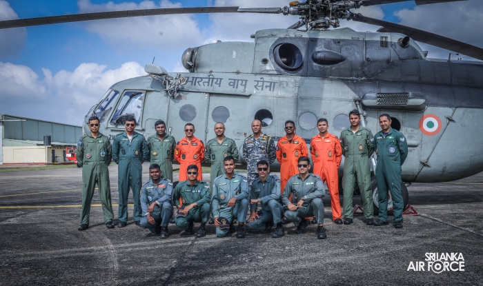 INDIAN AIR FORCE MI‑17 CREW DEPARTS AFTER RELIEF ASSISTANCE IN SRI LANKA