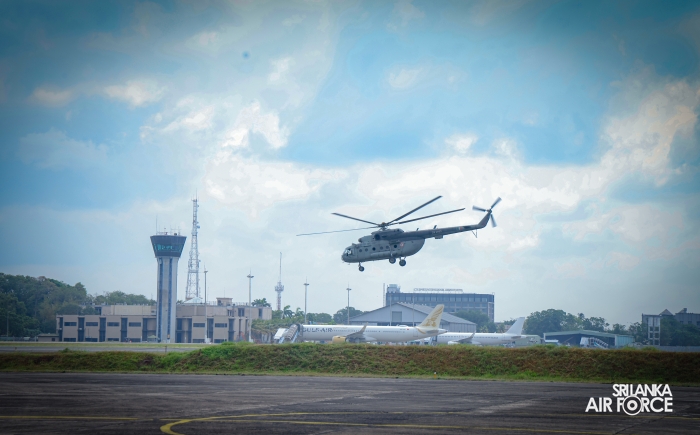 INDIAN AIR FORCE MI‑17 CREW DEPARTS AFTER RELIEF ASSISTANCE IN SRI LANKA