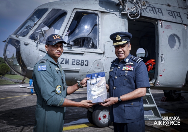 INDIAN AIR FORCE MI‑17 CREW DEPARTS AFTER RELIEF ASSISTANCE IN SRI LANKA